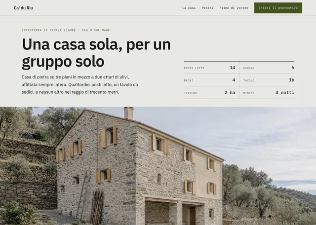 Anteprima: La casa intera per un gruppo