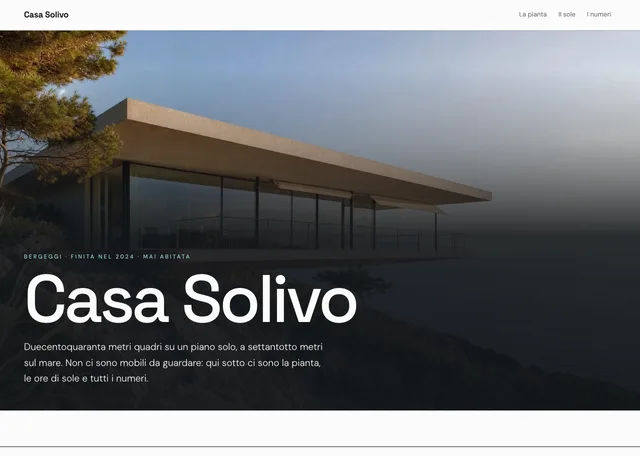 Anteprima: La casa nuova, con la pianta