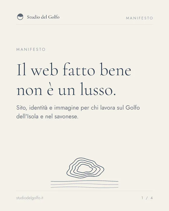Card del manifesto dello Studio